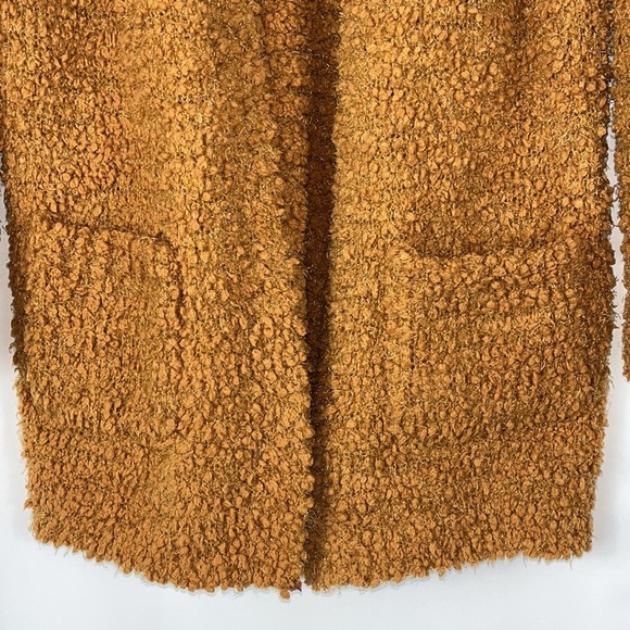 Pink Rose open cardigan cozy comfy popcorn texture pockets Sz S - Picture 7 of 9